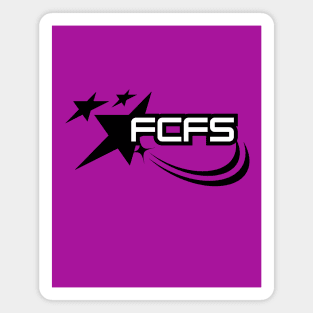 White and Black FCFS design Magnet